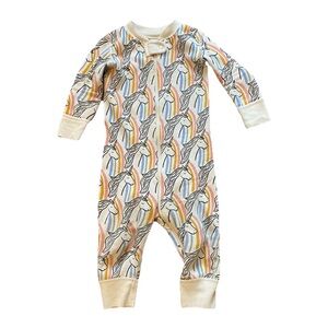 Hanna Andersson Rainbow Unicorn Kids Footie